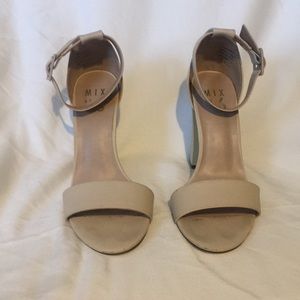 Off white/ cream 2 strap sandals